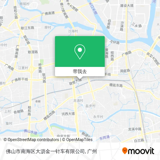 佛山市南海区大沥金一针车有限公司地图