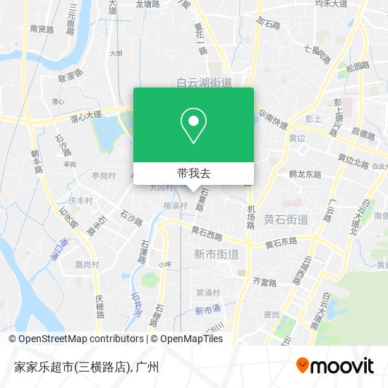 家家乐超市(三横路店)地图