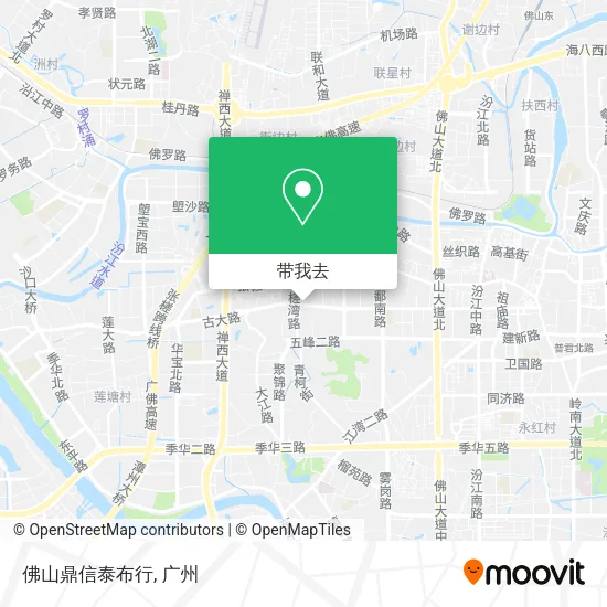 佛山鼎信泰布行地图