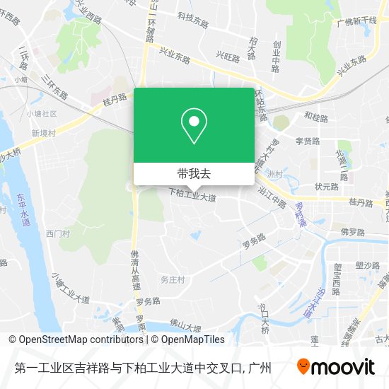 第一工业区吉祥路与下柏工业大道中交叉口地图