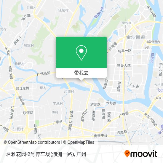 名雅花园-2号停车场(湖洲一路)地图