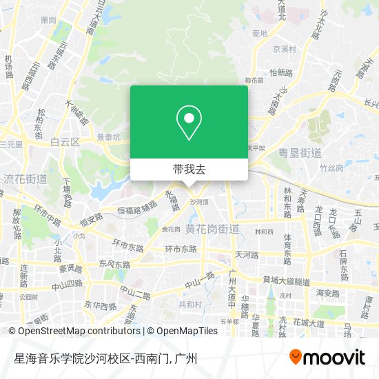 星海音乐学院沙河校区-西南门地图