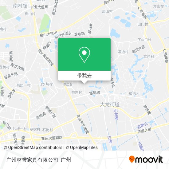 广州林誉家具有限公司地图