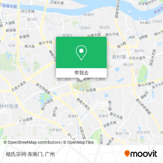 植氏宗祠-东南门地图