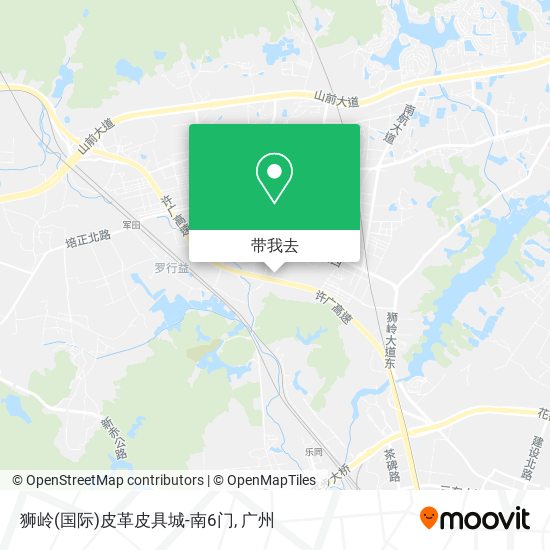 狮岭(国际)皮革皮具城-南6门地图