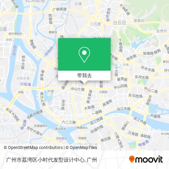 广州市荔湾区小时代发型设计中心地图