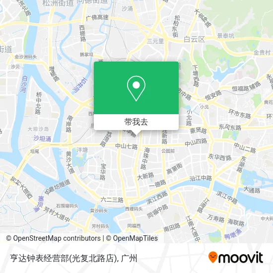 亨达钟表经营部(光复北路店)地图