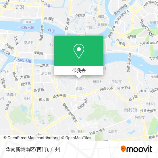 华南新城南区(西门)地图