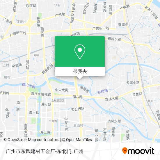 广州市东风建材五金厂-东北门地图