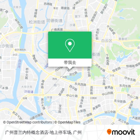 广州普兰内特概念酒店-地上停车场地图