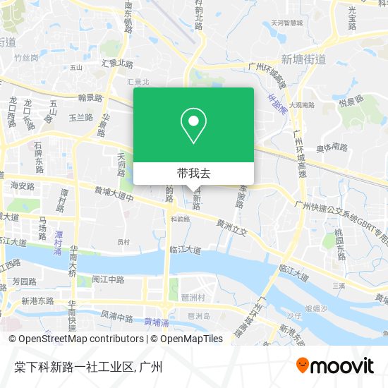 棠下科新路一社工业区地图