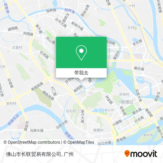 佛山市长联贸易有限公司地图