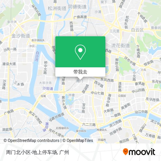 周门北小区-地上停车场地图