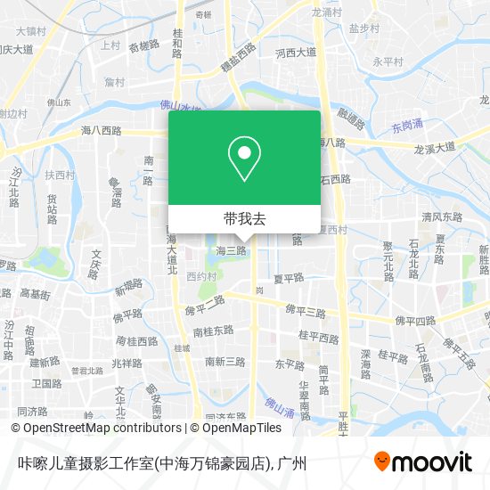 咔嚓儿童摄影工作室(中海万锦豪园店)地图