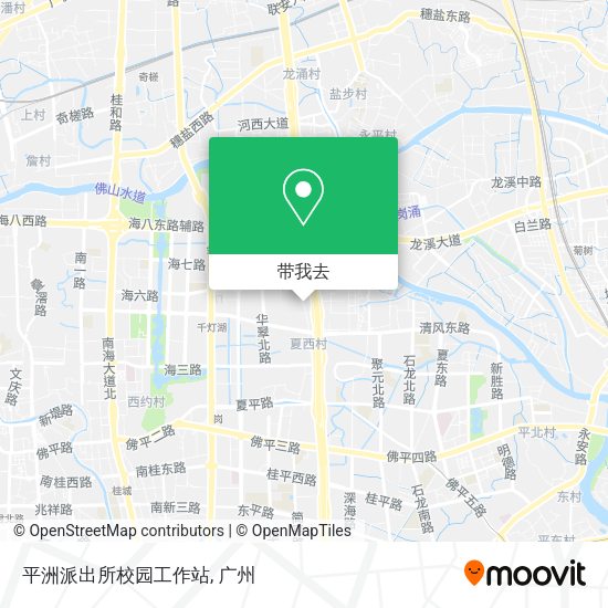 平洲派出所校园工作站地图