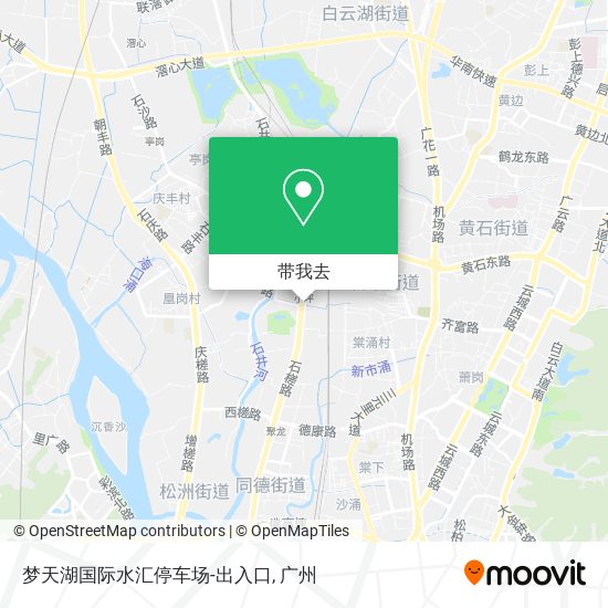 梦天湖国际水汇停车场-出入口地图