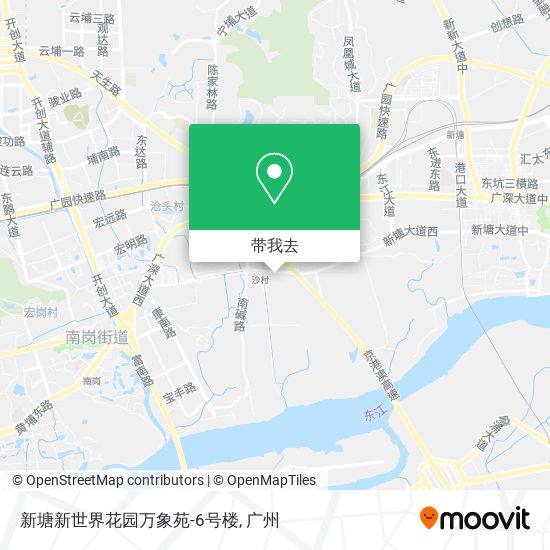 新塘新世界花园万象苑-6号楼地图