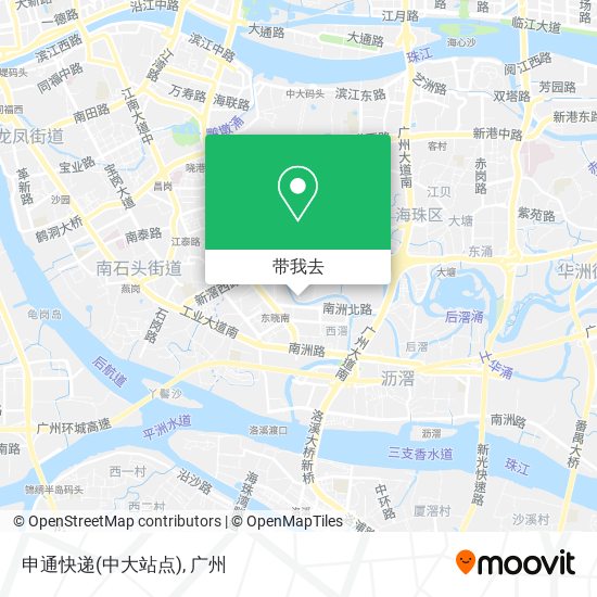 申通快递(中大站点)地图