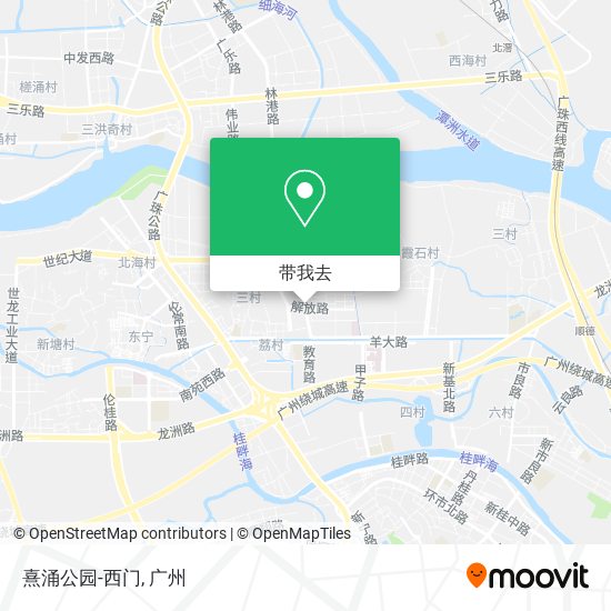 熹涌公园-西门地图