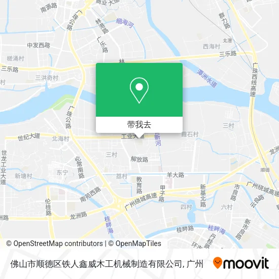 佛山市顺德区铁人鑫威木工机械制造有限公司地图