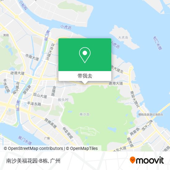 南沙美福花园-B栋地图