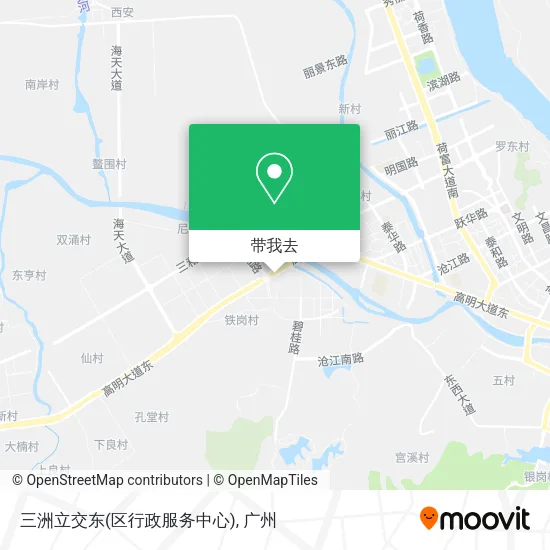 三洲立交东(区行政服务中心)地图
