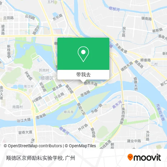 顺德区京师励耘实验学校地图