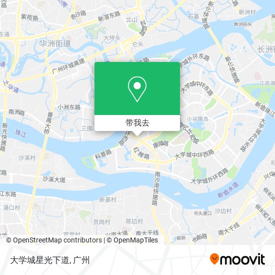 大学城星光下道地图