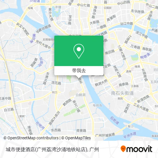 城市便捷酒店(广州荔湾沙涌地铁站店)地图