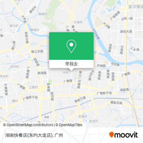 湖南快餐店(东约大道店)地图