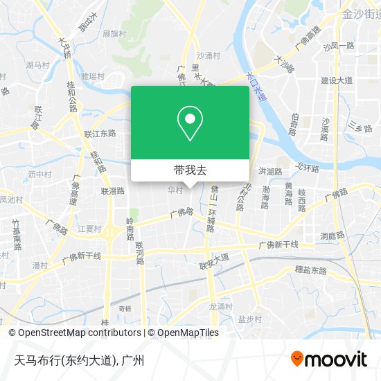 天马布行(东约大道)地图