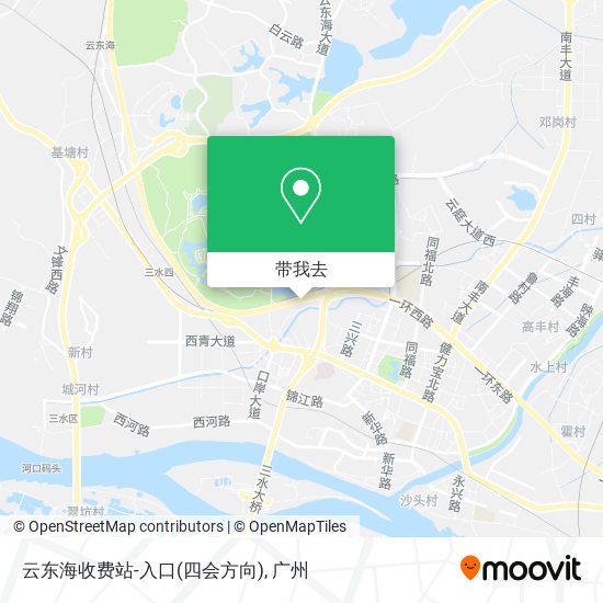 云东海收费站-入口(四会方向)地图