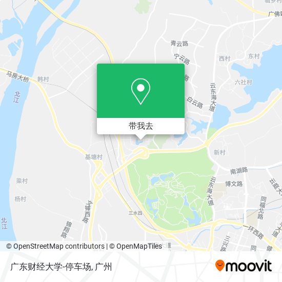 广东财经大学-停车场地图
