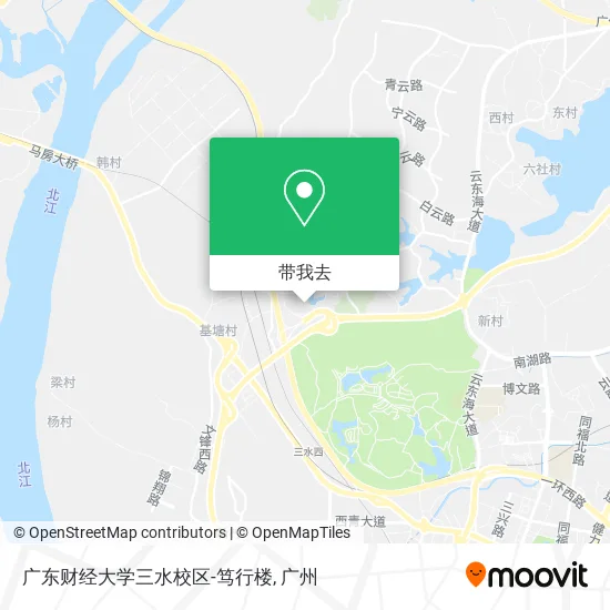 广东财经大学三水校区-笃行楼地图