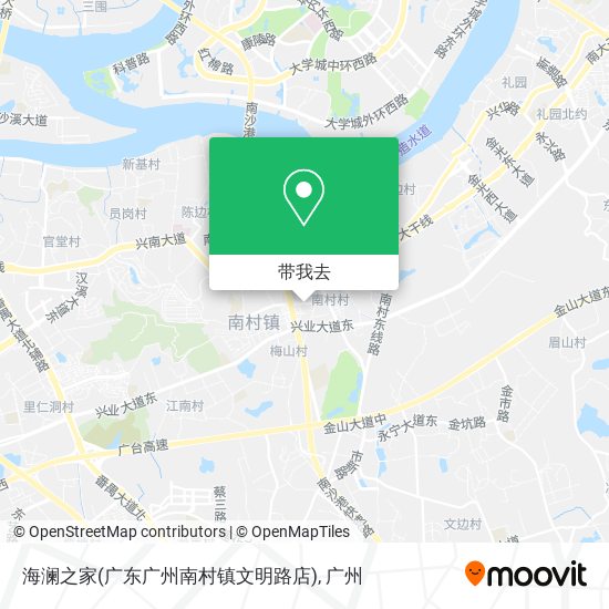 海澜之家(广东广州南村镇文明路店)地图