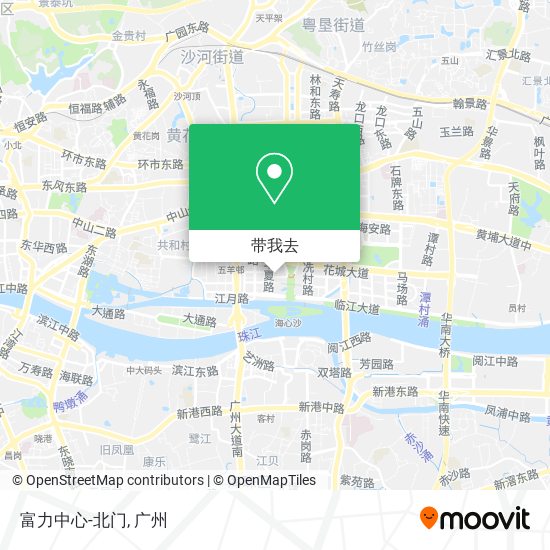 富力中心-北门地图