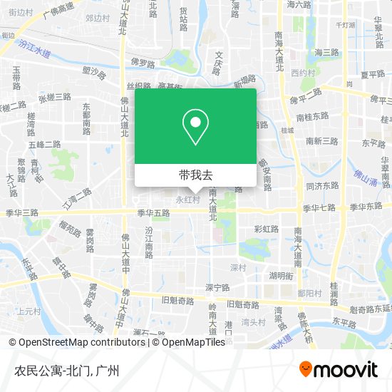 农民公寓-北门地图