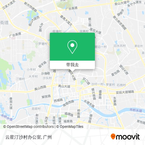 云星汀沙村办公室地图