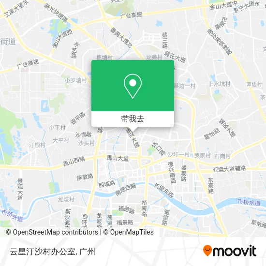 云星汀沙村办公室地图