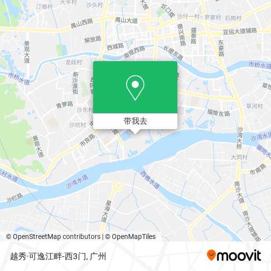 越秀·可逸江畔-西3门地图