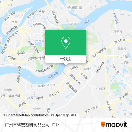 广州市铸宏塑料制品公司地图