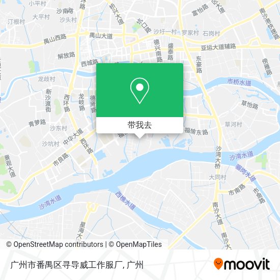 广州市番禺区寻导威工作服厂地图
