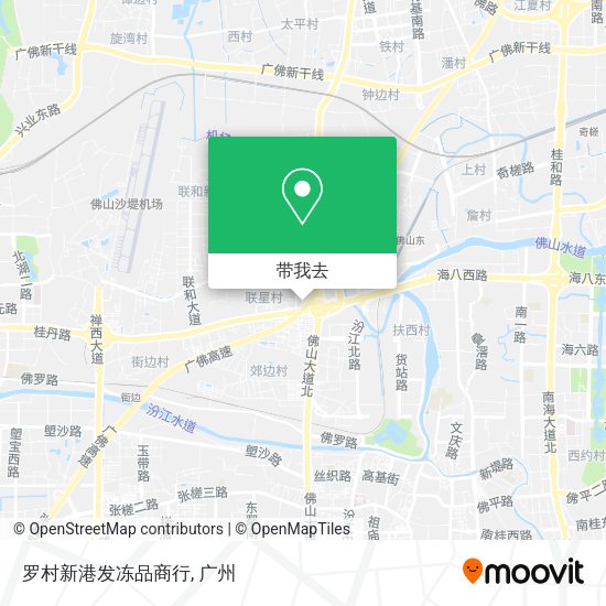 罗村新港发冻品商行地图