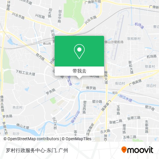 罗村行政服务中心-东门地图