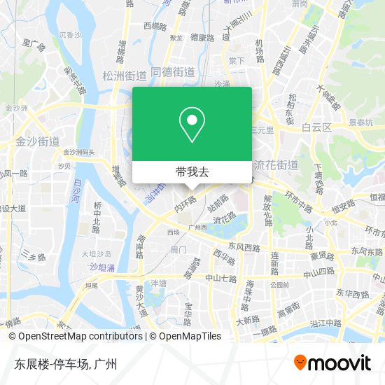 东展楼-停车场地图