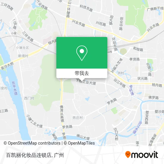 百凯丽化妆品连锁店地图