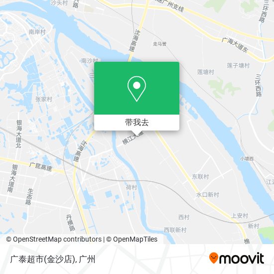 广泰超市(金沙店)地图