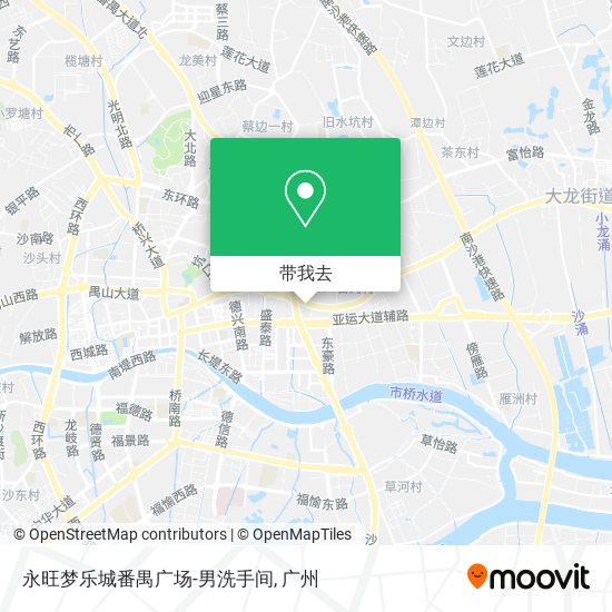 永旺梦乐城番禺广场-男洗手间地图