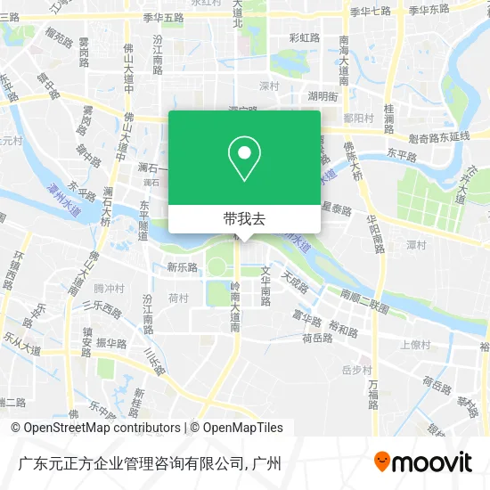 广东元正方企业管理咨询有限公司地图