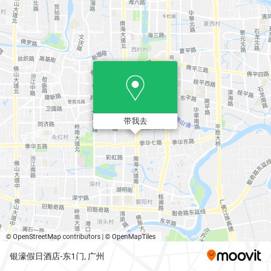 银濠假日酒店-东1门地图